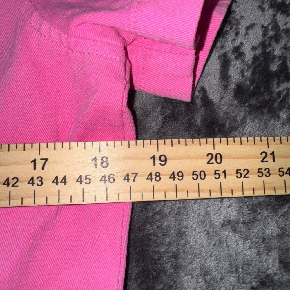 Sadie & Sage Pink Sweet Pea Denim Romper Utility Jumpsuit AG1901TW XL NEW - Picture 12 of 16